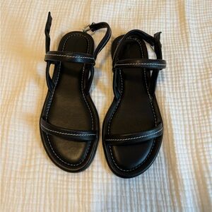 Madewell Janine Slingback Sandal | Black, Size 11